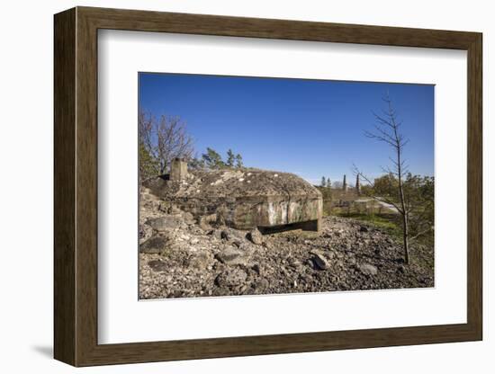 Sweden, Gotland Island, Bungenas, former chalk mine and military base-Walter Bibikow-Framed Photographic Print