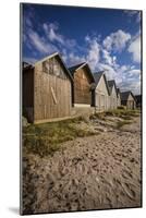 Sweden, Gotland Island, Djupvik, fishing shacks-Walter Bibikow-Mounted Photographic Print