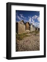 Sweden, Gotland Island, Djupvik, fishing shacks-Walter Bibikow-Framed Photographic Print