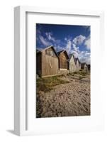 Sweden, Gotland Island, Djupvik, fishing shacks-Walter Bibikow-Framed Photographic Print