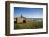 Sweden, Gotland Island, Gnisvard, fishing shack-Walter Bibikow-Framed Photographic Print