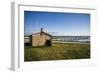 Sweden, Gotland Island, Gnisvard, fishing shack-Walter Bibikow-Framed Photographic Print