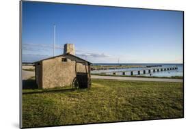 Sweden, Gotland Island, Gnisvard, fishing shack-Walter Bibikow-Mounted Photographic Print