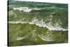 Sweden, Gotland Island, Hogklint, high angle view of the sea from western cliffs-Walter Bibikow-Stretched Canvas