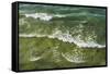 Sweden, Gotland Island, Hogklint, high angle view of the sea from western cliffs-Walter Bibikow-Framed Stretched Canvas