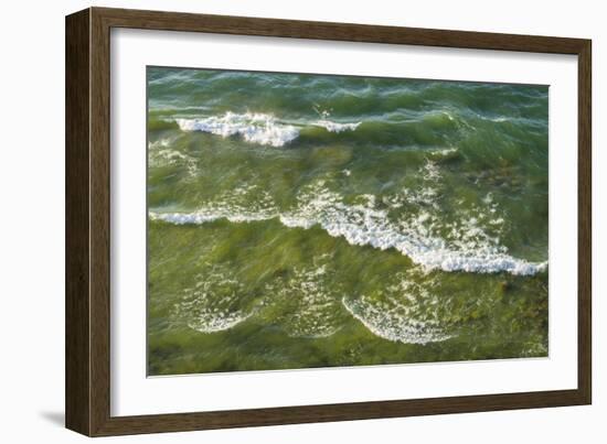 Sweden, Gotland Island, Hogklint, high angle view of the sea from western cliffs-Walter Bibikow-Framed Photographic Print