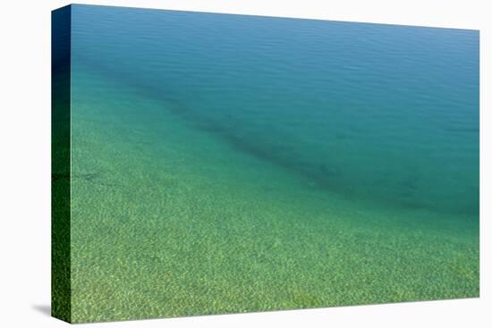 Sweden, Gotland Island, Labro, Bla Lagunen, Blue Lagoon, natural swimming area-Walter Bibikow-Stretched Canvas