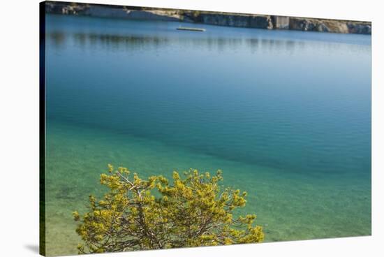 Sweden, Gotland Island, Labro, Bla Lagunen, Blue Lagoon, natural swimming area-Walter Bibikow-Stretched Canvas