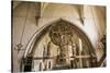 Sweden, Gotland Island, Oja, Oja church, crucifix-Walter Bibikow-Stretched Canvas