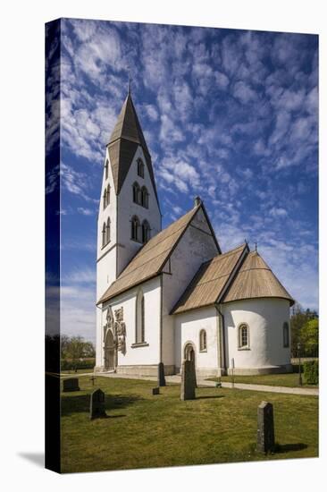 Sweden, Gotland Island, Stanga, Stanga church, exterior-Walter Bibikow-Stretched Canvas