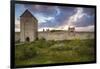 Sweden, Gotland Island, Visby, 12th century city wall, city wall in Osterport Tower-Walter Bibikow-Framed Photographic Print