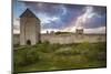 Sweden, Gotland Island, Visby, 12th century city wall, city wall in Osterport Tower-Walter Bibikow-Mounted Photographic Print