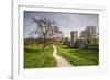 Sweden, Gotland Island, Visby, 12th century city wall, most complete medieval city wall in Europe-Walter Bibikow-Framed Photographic Print