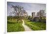 Sweden, Gotland Island, Visby, 12th century city wall, most complete medieval city wall in Europe-Walter Bibikow-Framed Photographic Print