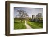 Sweden, Gotland Island, Visby, 12th century city wall, most complete medieval city wall in Europe-Walter Bibikow-Framed Photographic Print