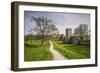 Sweden, Gotland Island, Visby, 12th century city wall, most complete medieval city wall in Europe-Walter Bibikow-Framed Photographic Print