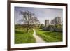 Sweden, Gotland Island, Visby, 12th century city wall, most complete medieval city wall in Europe-Walter Bibikow-Framed Photographic Print