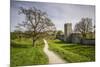 Sweden, Gotland Island, Visby, 12th century city wall, most complete medieval city wall in Europe-Walter Bibikow-Mounted Photographic Print