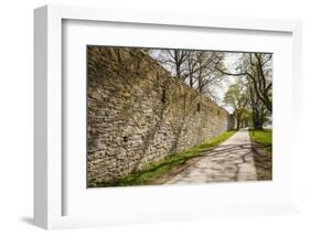 Sweden, Gotland Island, Visby, 12th century city wall, most complete medieval city wall in Europe-Walter Bibikow-Framed Photographic Print