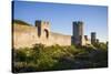 Sweden, Gotland Island, Visby, 12th century city wall, most complete medieval city wall in Europe-Walter Bibikow-Stretched Canvas