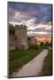 Sweden, Gotland Island, Visby, 12th century city wall, most complete medieval city wall-Walter Bibikow-Mounted Photographic Print