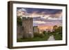 Sweden, Gotland Island, Visby, 12th century city wall, most complete medieval city wall-Walter Bibikow-Framed Photographic Print