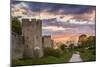 Sweden, Gotland Island, Visby, 12th century city wall, most complete medieval city wall-Walter Bibikow-Mounted Photographic Print