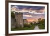 Sweden, Gotland Island, Visby, 12th century city wall, most complete medieval city wall-Walter Bibikow-Framed Photographic Print