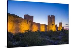 Sweden, Gotland Island, Visby, 12th century city wall, most complete medieval city wall-Walter Bibikow-Stretched Canvas