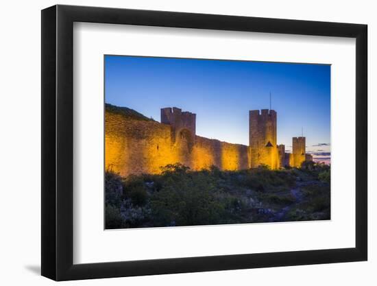 Sweden, Gotland Island, Visby, 12th century city wall, most complete medieval city wall-Walter Bibikow-Framed Photographic Print