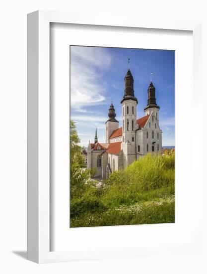 Sweden, Gotland Island, Visby, Visby Cathedral, 12th century, exterior-Walter Bibikow-Framed Photographic Print