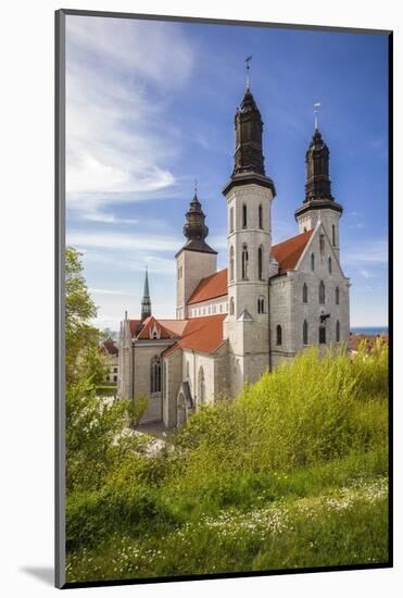 Sweden, Gotland Island, Visby, Visby Cathedral, 12th century, exterior-Walter Bibikow-Mounted Photographic Print