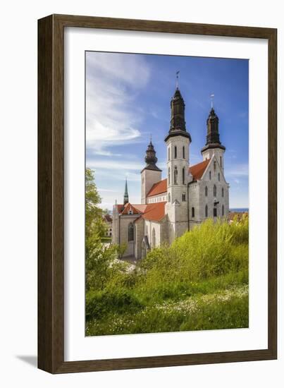 Sweden, Gotland Island, Visby, Visby Cathedral, 12th century, exterior-Walter Bibikow-Framed Photographic Print