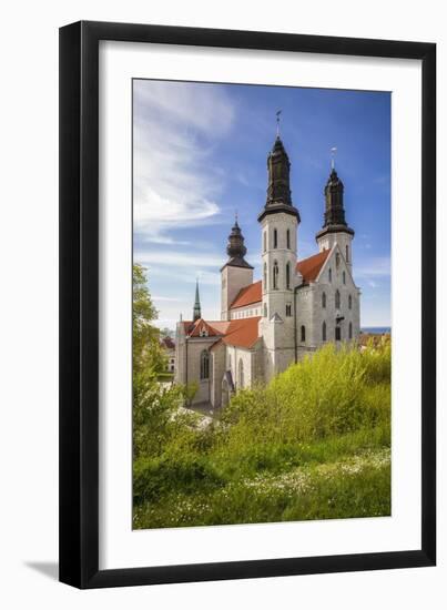 Sweden, Gotland Island, Visby, Visby Cathedral, 12th century, exterior-Walter Bibikow-Framed Photographic Print