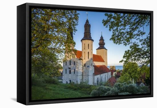 Sweden, Gotland Island, Visby, Visby Cathedral, 12th century, exterior-Walter Bibikow-Framed Stretched Canvas