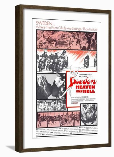 SWEDEN, HEAVEN AND HELL, (aka SVEZIA, INFERNO E PARADISO), 1968-null-Framed Art Print