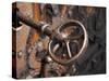 Sweden, Island of Gotland; a Antique Key and Lock Still in Use on the Medieval Church Door-Mark Hannaford-Stretched Canvas
