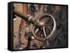 Sweden, Island of Gotland; a Antique Key and Lock Still in Use on the Medieval Church Door-Mark Hannaford-Framed Stretched Canvas