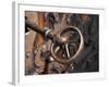 Sweden, Island of Gotland; a Antique Key and Lock Still in Use on the Medieval Church Door-Mark Hannaford-Framed Photographic Print