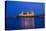 Sweden, Kalmar, Kalmar Slott castle, dusk-Walter Bibikow-Stretched Canvas