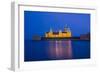 Sweden, Kalmar, Kalmar Slott castle, dusk-Walter Bibikow-Framed Photographic Print