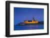 Sweden, Kalmar, Kalmar Slott castle, dusk-Walter Bibikow-Framed Photographic Print