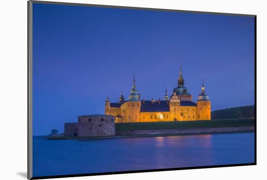 Sweden, Kalmar, Kalmar Slott castle, dusk-Walter Bibikow-Mounted Photographic Print