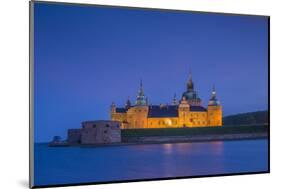 Sweden, Kalmar, Kalmar Slott castle, dusk-Walter Bibikow-Mounted Photographic Print
