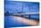 Sweden, Lake Vattern Area, Jonkoping, Munksjon Bay Bridge, dusk-Walter Bibikow-Stretched Canvas