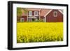 Sweden, Lake Vattern Area, Renstad, farm, springtime-Walter Bibikow-Framed Photographic Print