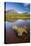 Sweden, Lapland, Lake, Shore, Mountain Scenery-Rainer Mirau-Stretched Canvas