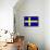 Sweden National Flag Poster Print-null-Framed Poster displayed on a wall