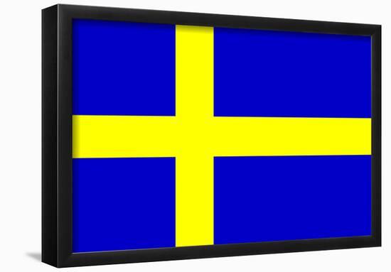 Sweden National Flag Poster Print-null-Framed Poster
