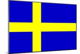 Sweden National Flag Poster Print-null-Mounted Poster
